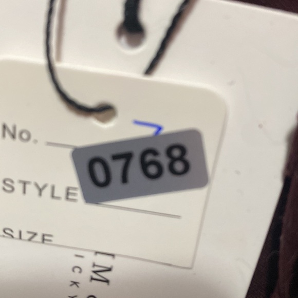 NWT! Denim & Flower Burgundy Jacket - Picture 6 of 6